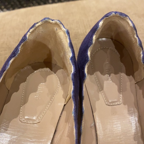 Chloe scalloped suede heels - Picture 13 of 14